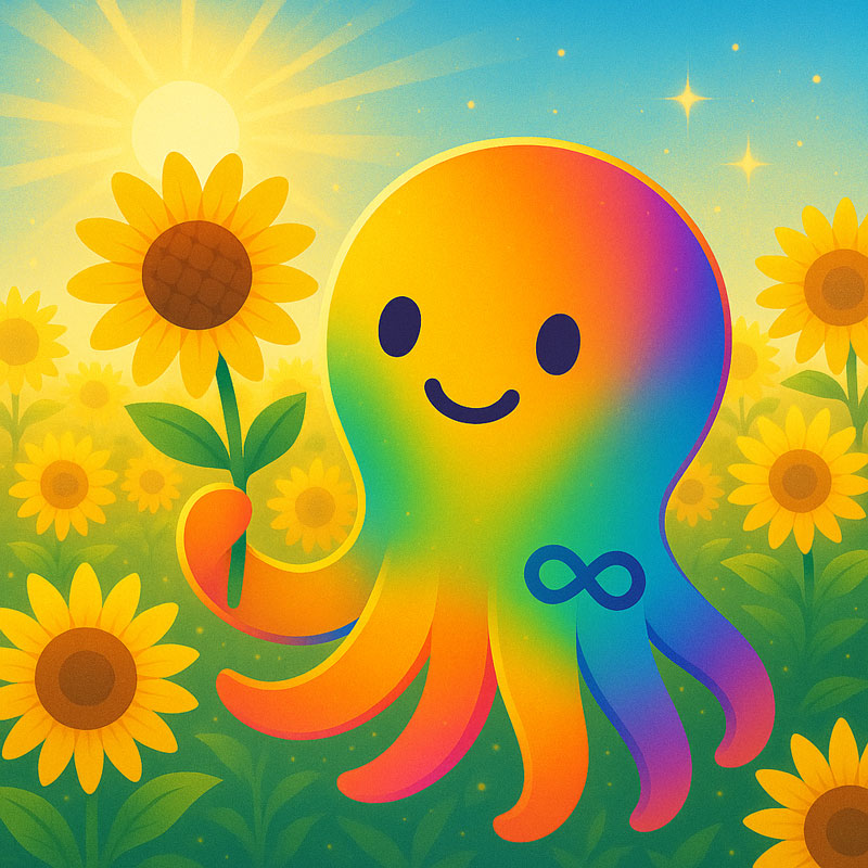 Ilustração de várias pessoas diversas e sorrindo, representando a comunidade OCTO.